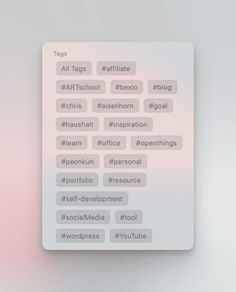 Apple Reminders Tags