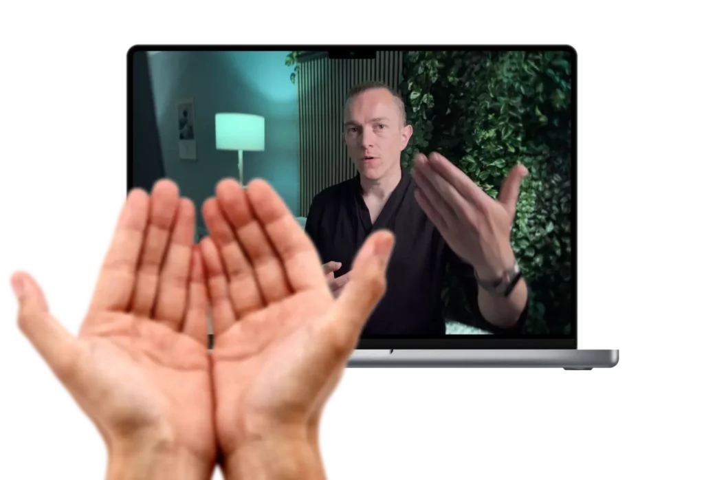 Digital Coaching session on MacBook